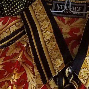 Versace Mens Silk Printed Shirts
